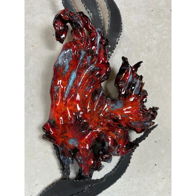 Vintage Ceramic Wall Decoration For Sale - Image 4 of 10