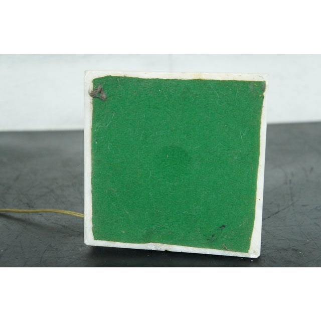 Vintage Neoclassical Carved White Marble Alabaster Column Table Lamp For Sale - Image 11 of 11