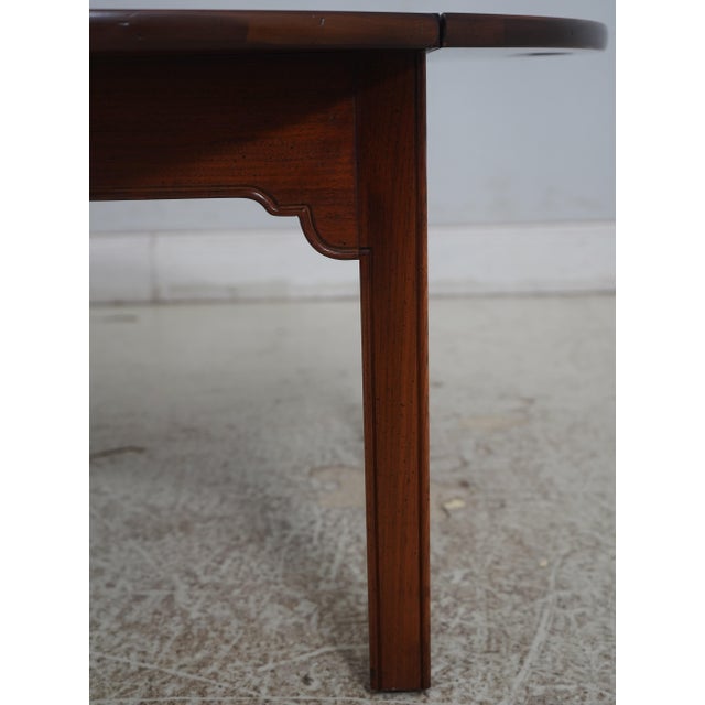 Wright Table Co Chippendale Walnut Butler Coffee Table For Sale - Image 10 of 16