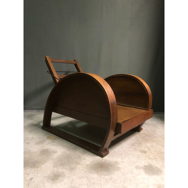 Vintage Reclining Lounge Chair, 1930s For Sale - Image 4 of 18