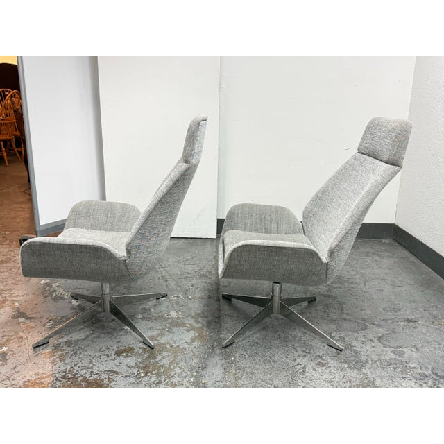 Michael Vanderbyl for HBF Conexus Lounge Chairs, Pair For Sale - Image 4 of 12