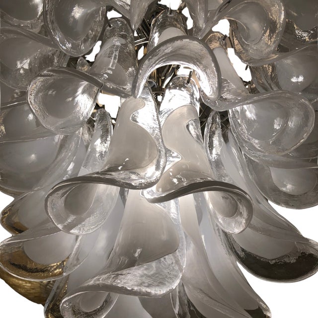 Calla Lily Lamp in Murano Glass For Sale - Image 4 of 5