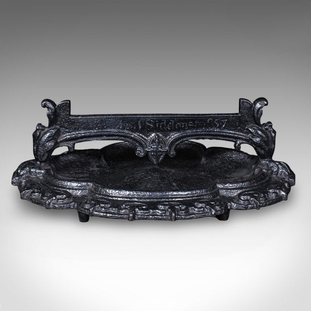 Antique Entrance Boot Scraper, English, Doorway Shoe Cleaner, Pull, Victorian For Sale - Image 4 of 11