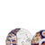 Japanese porcelain - 3 plates with scalloped rims. Made of Japanese porcelain; Meiji period; polychrome and gold...