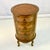 1980s British Colonial Ralph Lauren Style Round Herringbone Cane & Wood Cabinet, 4 Drawers For Sale - Image 6 of 16