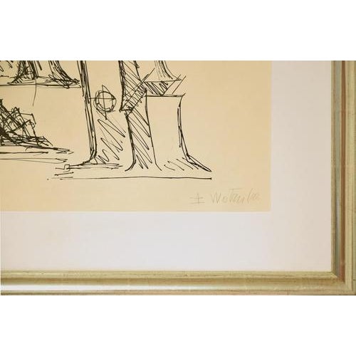 Fritz Wotruba, Figurative Composition, 1970s, Lithograph For Sale - Image 3 of 4