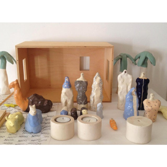 Early 21st Century Nicolaas Maathuis, Christmas Group (Large), 2023, Ceramic and Plywood For Sale - Image 5 of 7