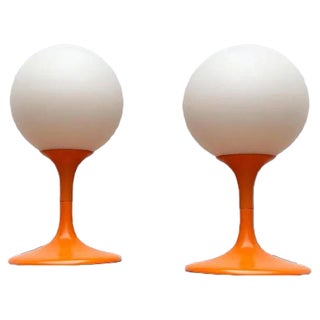 Mid-Century Swiss Table Lamps by E.R. Nele for Temde, Set of 2 For Sale