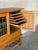 Henning Kjærnulf Oak Sideboard Credenza With Leaded Glass Doors Danish Mid-Century Modern 1970s For Sale - Image 4 of 13