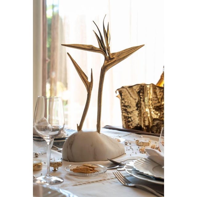 Gold Petrea III Estremoz Marble Sculpture by Maeve For Sale - Image 8 of 12