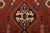 Red Shiraz Rug 3’9” X 5’3” Red Wool Vintage Tribal Hand-Knotted Oriental Carpet For Sale - Image 8 of 12