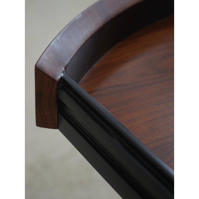 Jonathan Charles Round 2 Drawer Modern Design Lamp Table For Sale In Philadelphia - Image 6 of 18