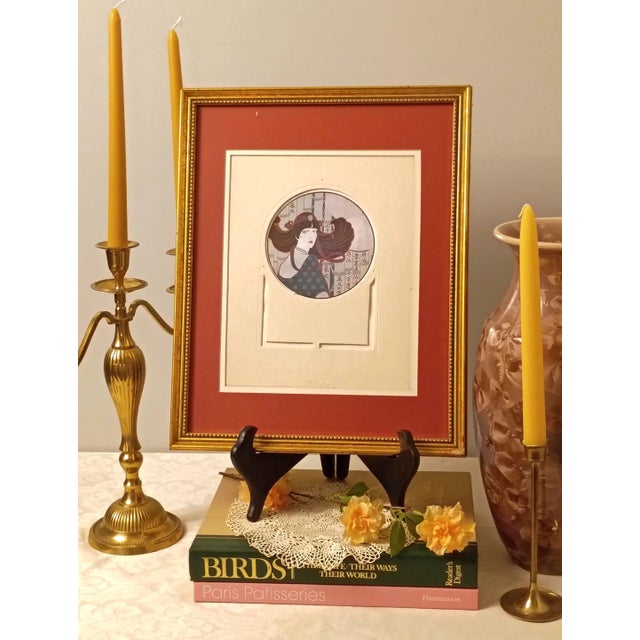 This framed Lillian Shao art print introduces an elegant silhouette and rich Art Deco texture to an intentional,...