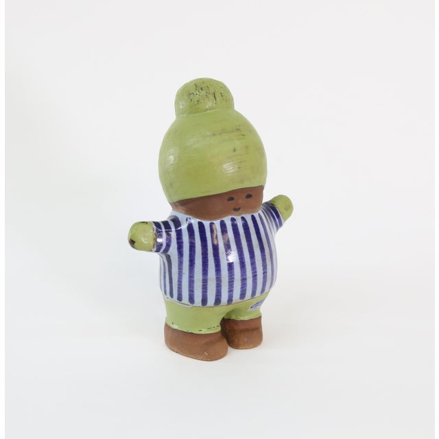 1960s Vintage Swedish Lisa Larson for Gustavsberg Kalle Ceramic Sculpture For Sale - Image 5 of 7