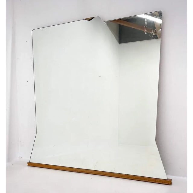 Large Wall Mirror attributed to Santambrogio & De Berti, Italy, 1960s For Sale - Image 10 of 11
