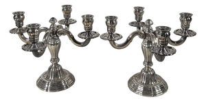 Louis XVI Style Silver 950 Candelabra, 1850