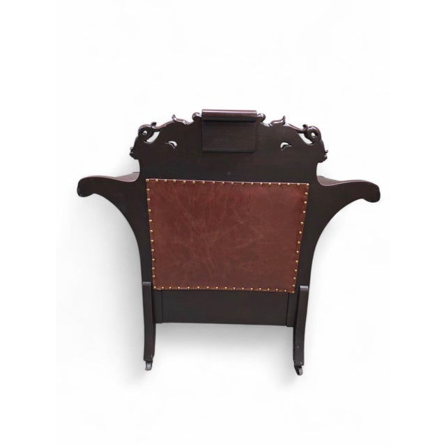 Antique American Renaissance Revival Carved Walnut Parlor Suite Newly Upholstered – Set of 3 For Sale In Chicago - Image 6 of 7