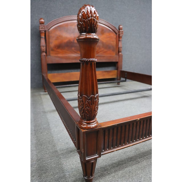 Henkel Harris Genuine Mahogany Queen Size Bed Frame For Sale In Philadelphia - Image 6 of 14