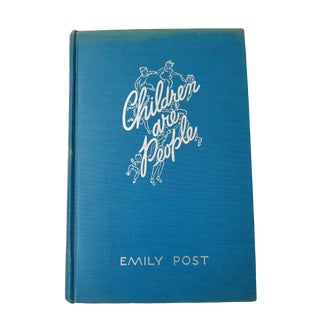 1940s Children Are People by Emily Post For Sale