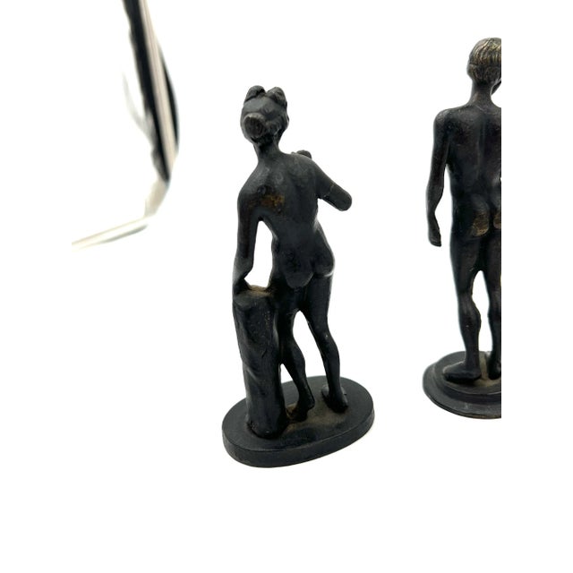 5 Piece Antique Italian Grand Tour Bronze Figures Including Venus, Eros & More! For Sale - Image 9 of 13