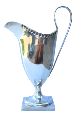 Antique 1800s English Helmet Shaped Milk Pitcher