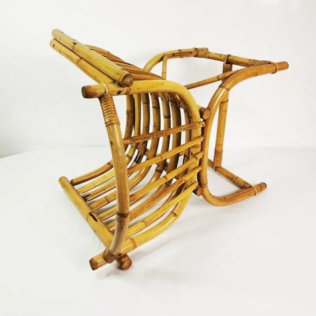 Mid-Century Modern Bamboo Armchair, Germany, 1950s For Sale - Image 13 of 16