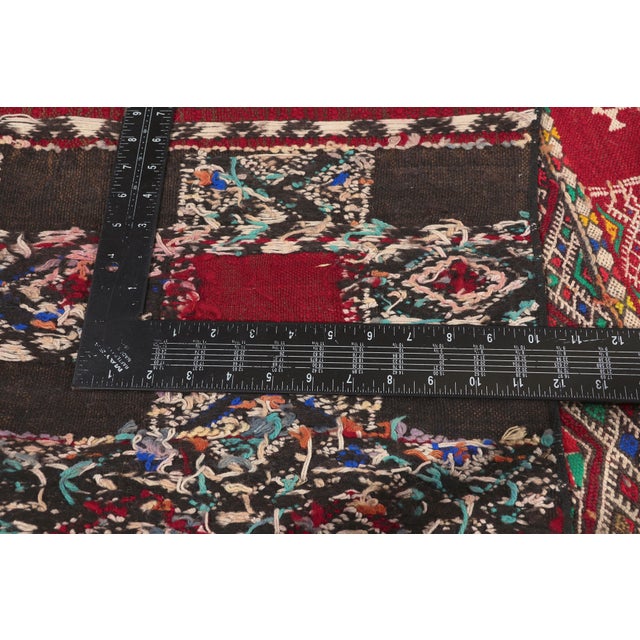 Textile Vintage Zemmour Moroccan Kilim Rug, 02'04 X 31'11 For Sale - Image 7 of 10