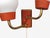 1940s Swedish Modern, Wall Sconce, Brass, Lacquered Metal, Glass40s For Sale - Image 10 of 10