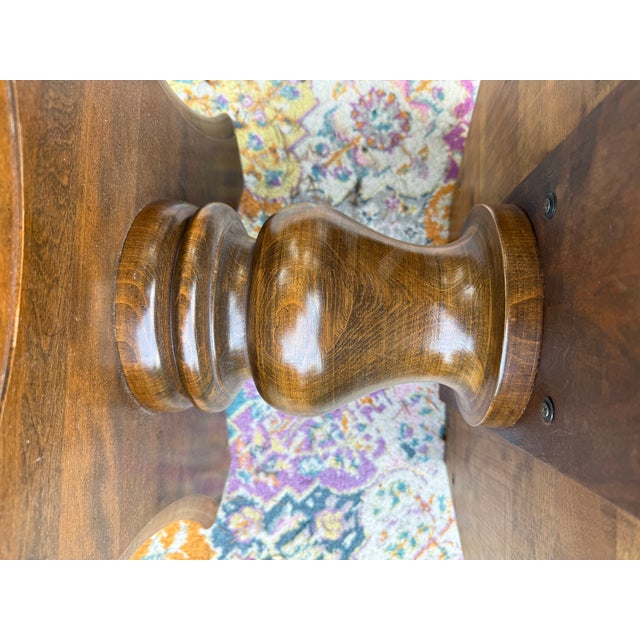 1960s Ethan Allen Maple Pedestal Table For Sale In Portland, OR - Image 6 of 7