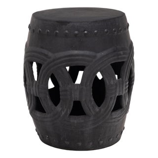 Graphite Black Prosperity Garden Stool For Sale