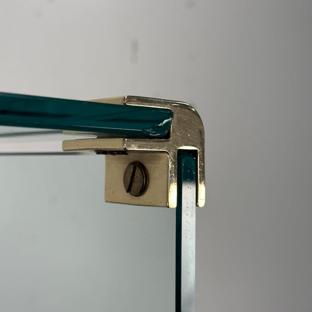 Late 20th Century Pace Collection Glass and Brass Etagere Bookcase For Sale - Image 5 of 11