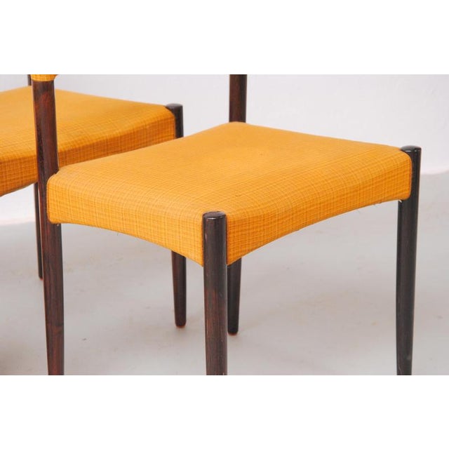 Wood Danish Rosewood Dining Chairs by Ejnar Larsen and Aksel Bender Madsen, 1960s, Set of 6 For Sale - Image 7 of 9