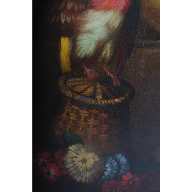 Still Life with Bouquet of Flowers, 20th Century, Oil on Panel For Sale - Image 17 of 18