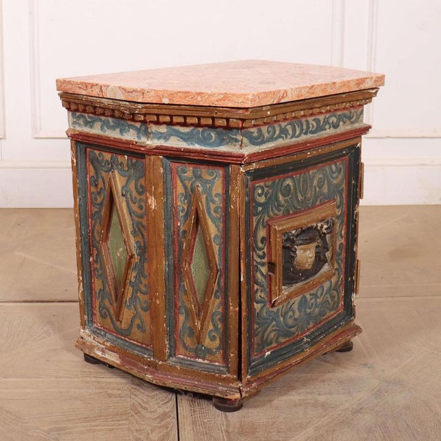 Italian Painted Apothecary Cabinet For Sale - Image 6 of 10