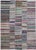 Hand Knotted Patchwork Rug by Aara Rugs Inc. - 9'3" X 6'4" For Sale