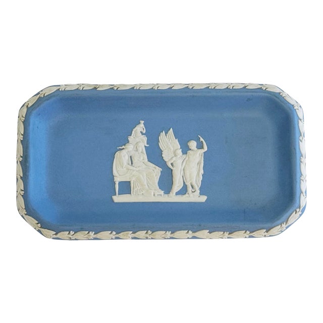 Vintage English Wedgwood Jasperware Catchall Dish For Sale