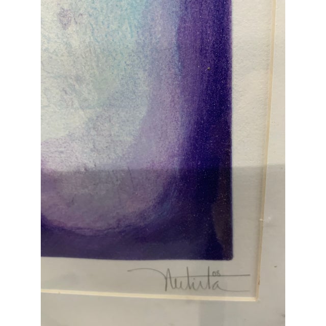 Yellow “The Intricacies of Self” Original Lithograph by Alexandra Nechita For Sale - Image 8 of 12