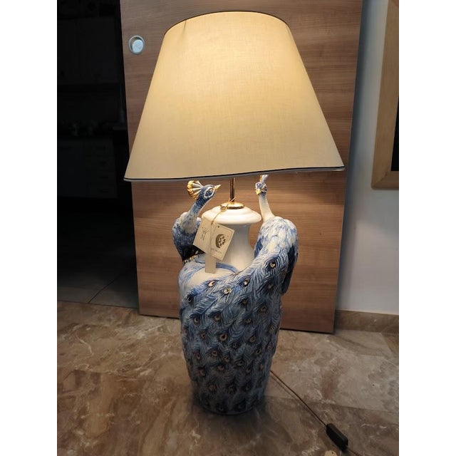 Capodimonte Porcelain Lamp, Italy, 1970s For Sale - Image 6 of 13