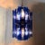 Blue Glass Hanging Lamp from Veca, Italy, 1970s For Sale - Image 14 of 18