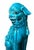 Chinese Pair of Antique Chinese Turquoise Pottery Foo Dogs Sculpture For Sale - Image 3 of 5