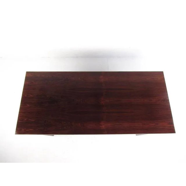 Wood Danish Modern Rosewood Coffee Table by Severin Hansen For Sale - Image 7 of 11
