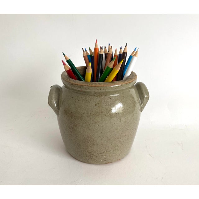 Gray French Burgundy Petite Confit Pot For Sale - Image 8 of 9