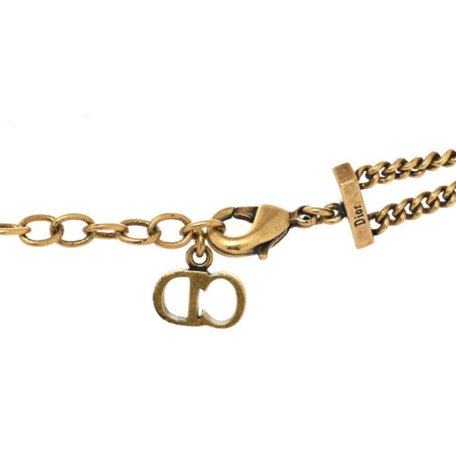 Christian Dior Christian Dior J'adior Choker Necklace in Aged Gold For Sale - Image 4 of 4