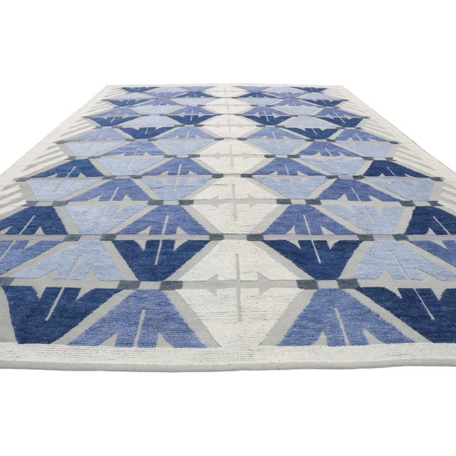 Contemporary High-Low Texture Area Rug, 10'06 X 14'05 For Sale - Image 4 of 10