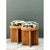 Late 20th Century Vintage Schumacher Pencil Reed Upholstered Stools - Pair For Sale - Image 5 of 12