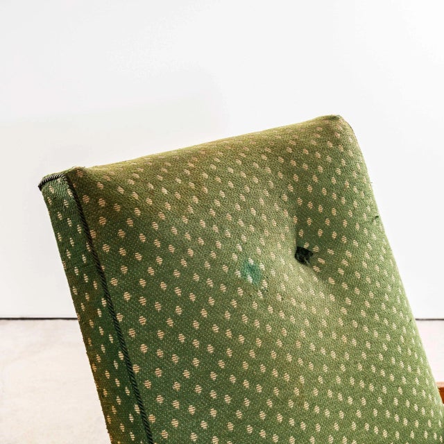 Armchair in Chevron Slub Jacquard Upholstery by Jaroslav Šmídek, 1950s For Sale - Image 9 of 10