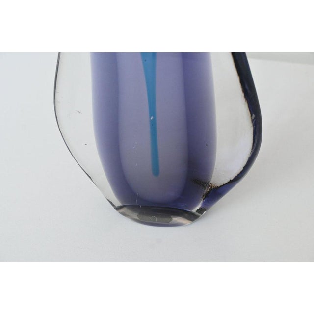Sommerso Teardrop Vase in Murano Glass by Flavio Poli for Seguso, 1960 For Sale - Image 10 of 13