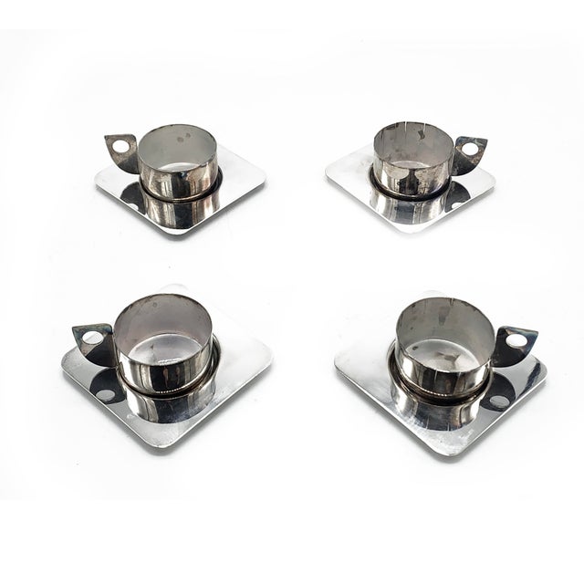 MidCentury Modern Wolff Silver Plated Espresso Serving Set 8 Pieces