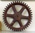 Large industrial patter for cogged wheel. Made of solid wood, and marked on the spokes with the product specifications....