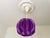 1970s Mid-Century Modern Violet Lilac Acrylic Hanging Lamp attributed to Bonita, 1970s For Sale - Image 5 of 12
